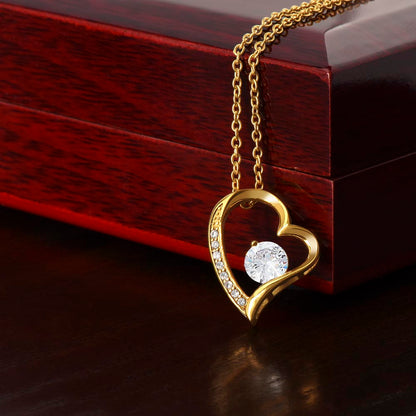 Forever Love Necklace – Heart Pendant Mother's Day Gift with Luxury LED Box - Design 1 - Wrapped and Wonderful