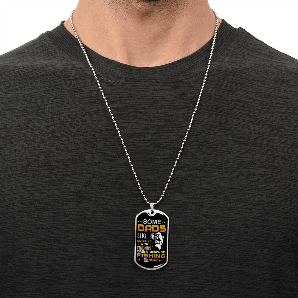Custom Father's Day Design & Engraved Military Dog Tag Necklace 2