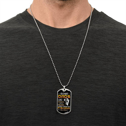 Custom Father's Day Design & Engraved Military Dog Tag Necklace 2