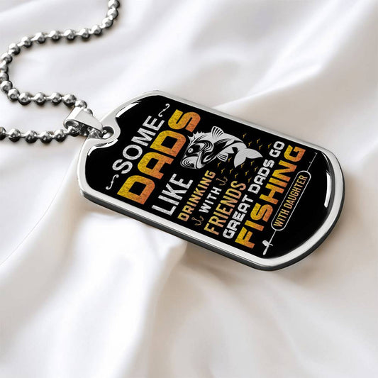 Custom Father's Day Design & Engraved Military Dog Tag Necklace 2