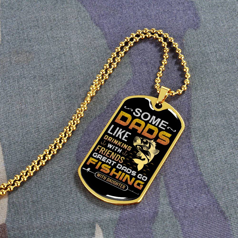 Custom Father's Day Design & Engraved Military Dog Tag Necklace 2