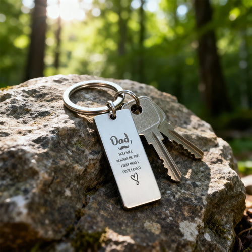 Custom Engraved Father's Day Keychain 7