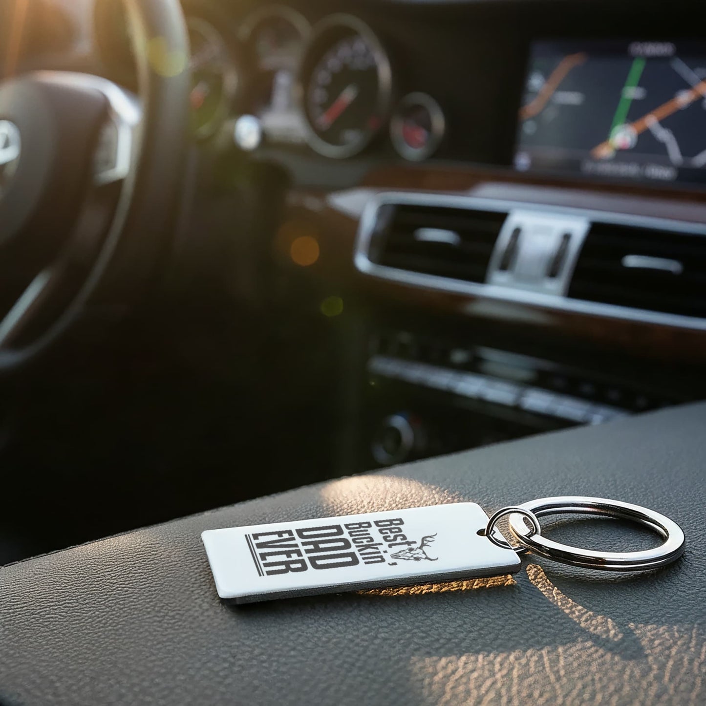 Custom Engraved Father's Day Keychain 8