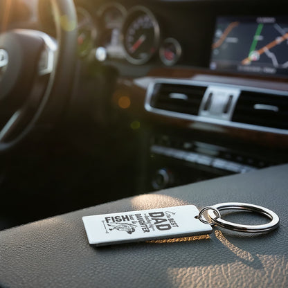 Custom Engraved Father's Day Keychain 10