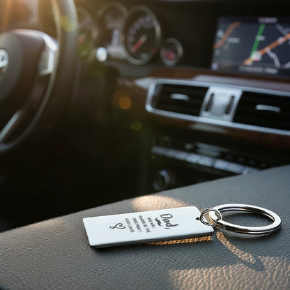 Custom Engraved Father's Day Keychain 7