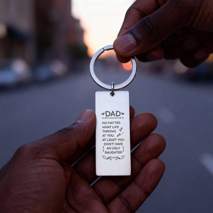 Custom Engraved Father's Day Keychain 6