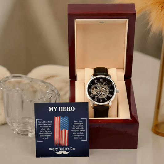 Men's Openwork Automatic Watch | Luxury Father's Day Gift