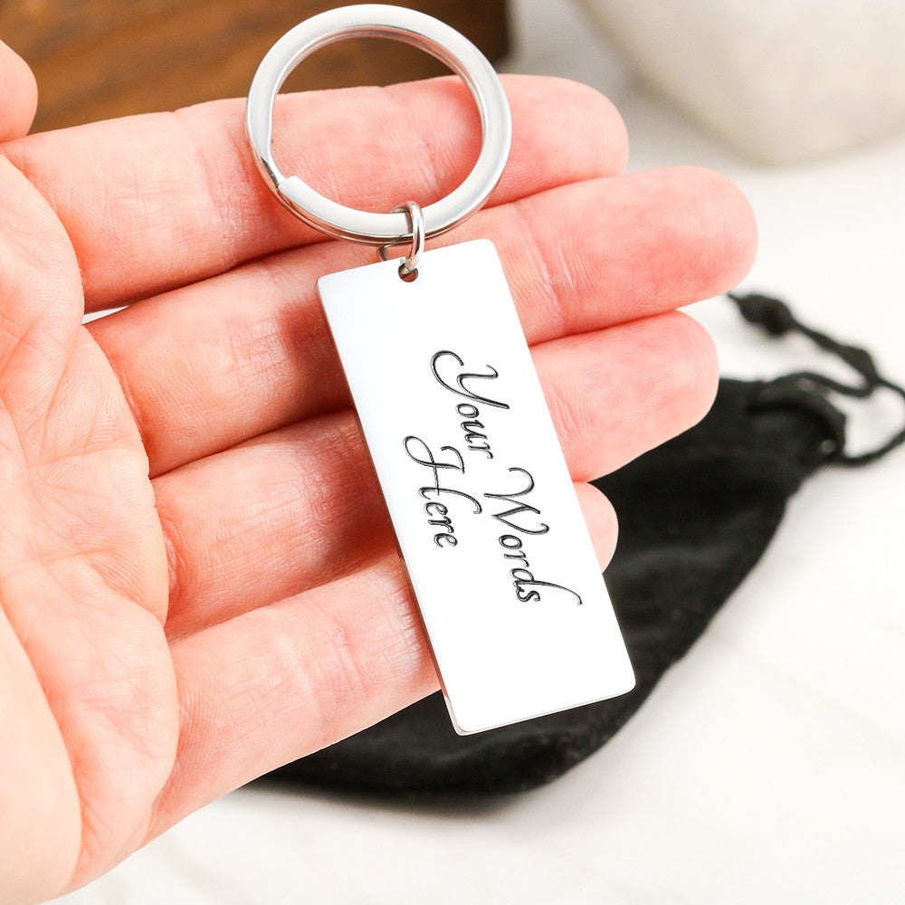 Custom Engraved Father's Day Keychain 3