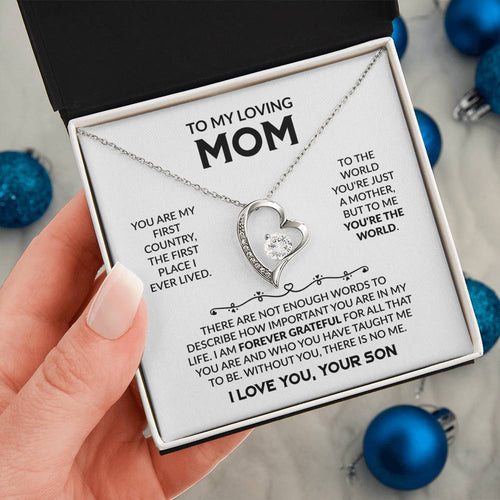 Forever Love Necklace – Heart Pendant Mother’s Day Gift with Luxury LED Box - Design 2 - Wrapped and Wonderful