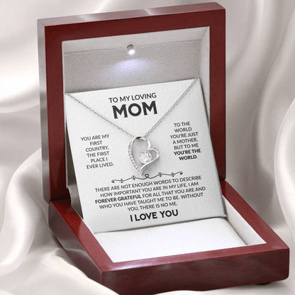 Forever Love Necklace – Heart Pendant Mother’s Day Gift with Luxury LED Box - Design 8 - Wrapped and Wonderful