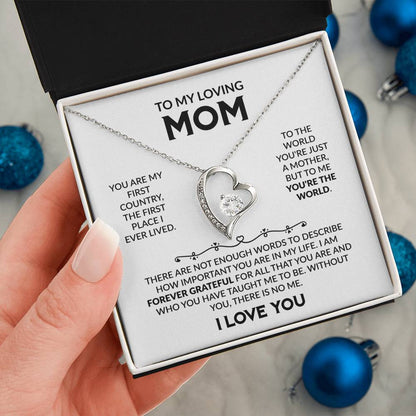 Forever Love Necklace – Heart Pendant Mother’s Day Gift with Luxury LED Box - Design 8 - Wrapped and Wonderful